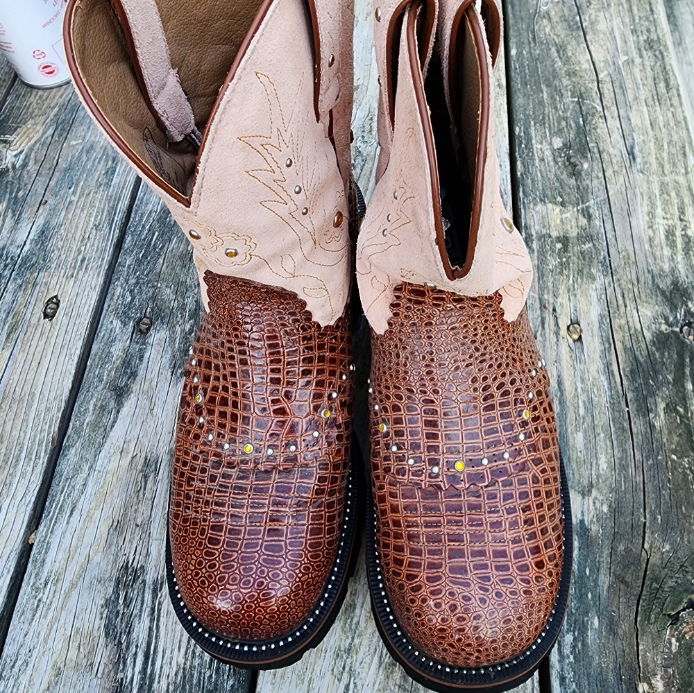 Ariat faux Alligator Fatbaby boots